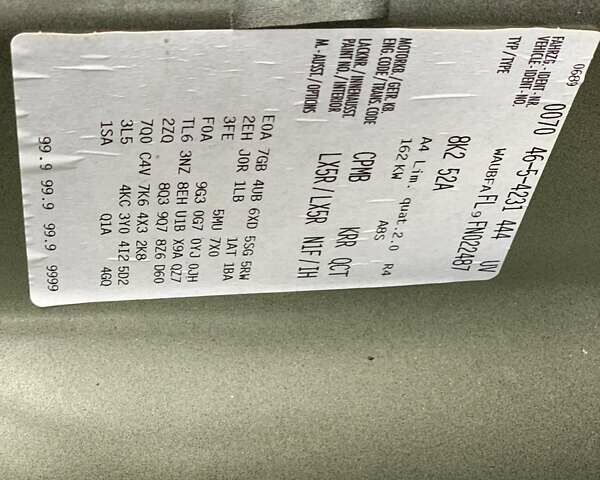 Синий Ауди А4, объемом двигателя 1.98 л и пробегом 179 тыс. км за 12999 $, фото 32 на Automoto.ua