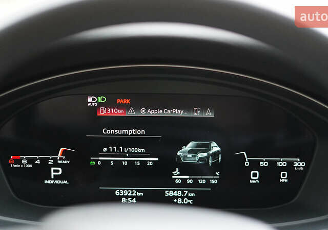 Синій Ауді А4, об'ємом двигуна 1.98 л та пробігом 63 тис. км за 30200 $, фото 11 на Automoto.ua