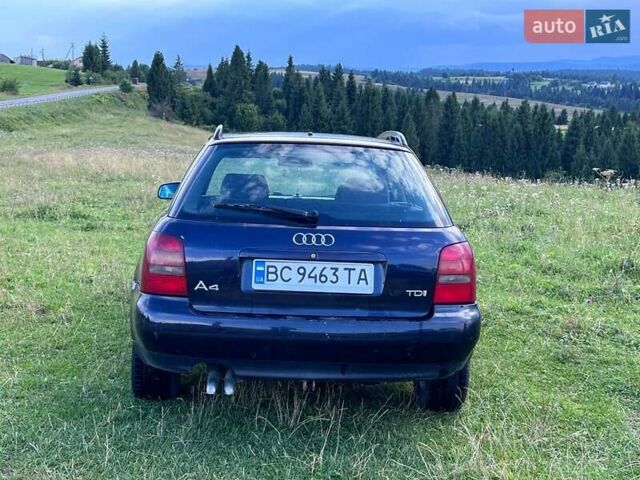Синий Ауди А4, объемом двигателя 1.9 л и пробегом 425 тыс. км за 2550 $, фото 4 на Automoto.ua