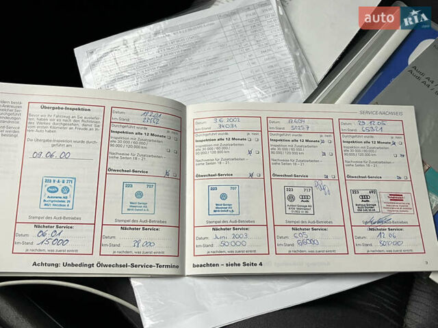 Синий Ауди А4, объемом двигателя 1.8 л и пробегом 193 тыс. км за 7777 $, фото 53 на Automoto.ua