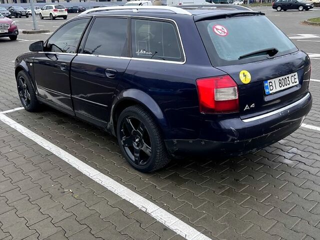 Синий Ауди А4, объемом двигателя 2.5 л и пробегом 350 тыс. км за 2699 $, фото 1 на Automoto.ua