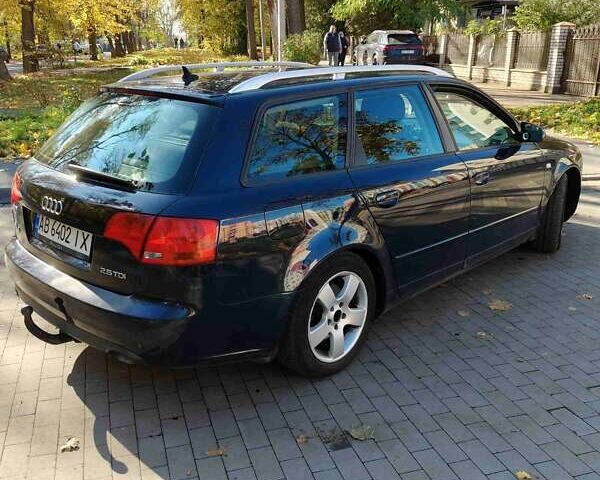 Синий Ауди А4, объемом двигателя 2.5 л и пробегом 267 тыс. км за 6700 $, фото 2 на Automoto.ua