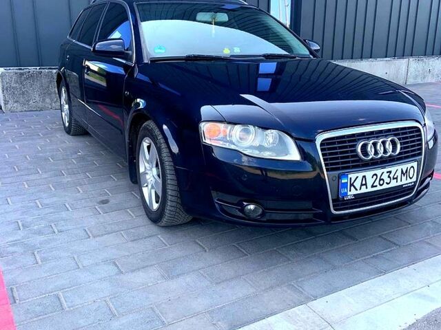Синий Ауди А4, объемом двигателя 2 л и пробегом 249 тыс. км за 6000 $, фото 1 на Automoto.ua