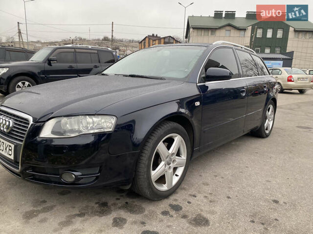 Синий Ауди А4, объемом двигателя 2 л и пробегом 320 тыс. км за 6800 $, фото 1 на Automoto.ua