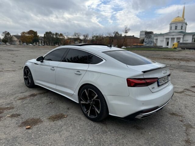 Ауді A5 2022 у Чугуеве на Automoto.ua Білий Ауді A5, об'ємом двигуна 2 л та пробігом 41 тис. км за 28999 $, фото 5 на Automoto.ua