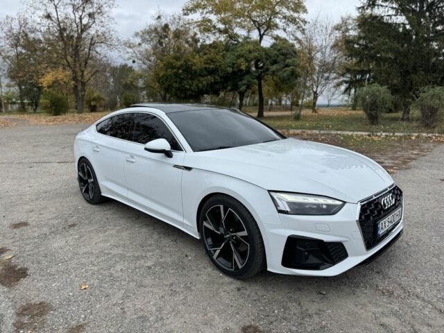 Ауді A5 2022 у Чугуеве на Automoto.ua Білий Ауді A5, об'ємом двигуна 2 л та пробігом 41 тис. км за 28999 $, фото 1 на Automoto.ua