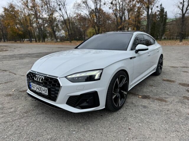 Ауді A5 2022 у Чугуеве на Automoto.ua Білий Ауді A5, об'ємом двигуна 2 л та пробігом 41 тис. км за 28999 $, фото 2 на Automoto.ua