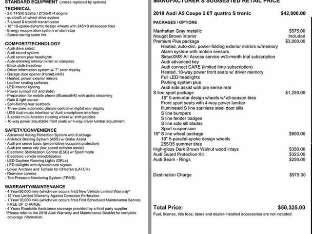 Сірий Ауді A5, об'ємом двигуна 1.98 л та пробігом 108 тис. км за 23500 $, фото 22 на Automoto.ua