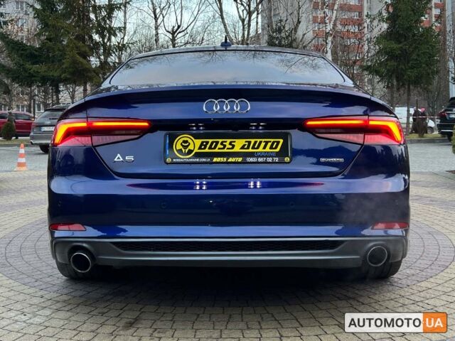 Синий Ауди А5, объемом двигателя 2 л и пробегом 84 тыс. км за 32999 $, фото 5 на Automoto.ua