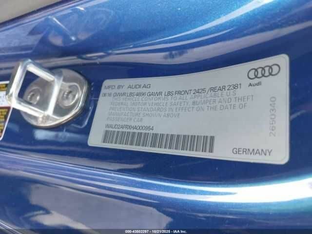 Синий Ауди А5, объемом двигателя 2 л и пробегом 82 тыс. км за 3200 $, фото 8 на Automoto.ua