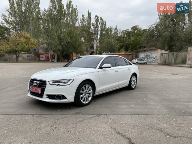 Ауди А6 2013 в Николаеве на Automoto.ua Белый Ауди А6, объемом двигателя 3 л и пробегом 134 тыс. км за 18000 $, фото 1 на Automoto.ua