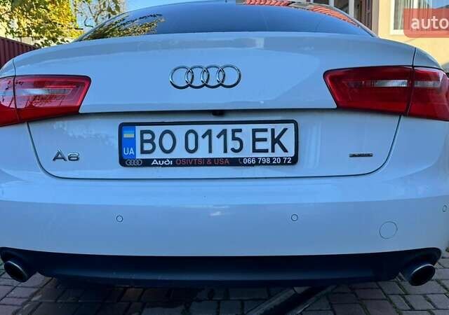 Ауді А6 2014 у Бучаче на Automoto.ua Білий Ауді А6, об'ємом двигуна 2 л та пробігом 170 тис. км за 15900 $, фото 15 на Automoto.ua