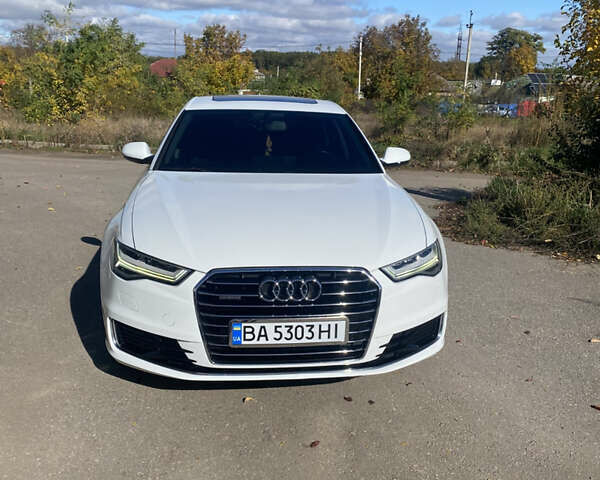 Ауді А6 2015 у Знаменке на Automoto.ua Білий Ауді А6, об'ємом двигуна 1.97 л та пробігом 119 тис. км за 24200 $, фото 1 на Automoto.ua