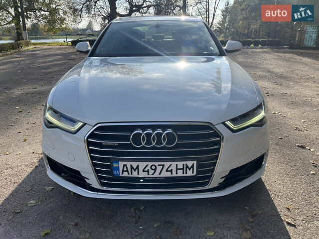 Ауди А6 2016 в Житомире на Automoto.ua Белый Ауди А6, объемом двигателя 1.97 л и пробегом 157 тыс. км за 25700 $, фото 1 на Automoto.ua