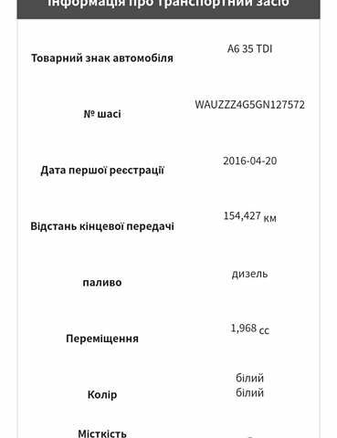 Белый Ауди А6, объемом двигателя 2 л и пробегом 155 тыс. км за 22999 $, фото 24 на Automoto.ua