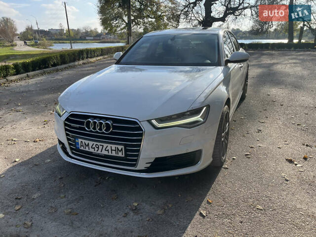 Ауди А6 2016 в Житомире на Automoto.ua Белый Ауди А6, объемом двигателя 1.97 л и пробегом 157 тыс. км за 25700 $, фото 2 на Automoto.ua