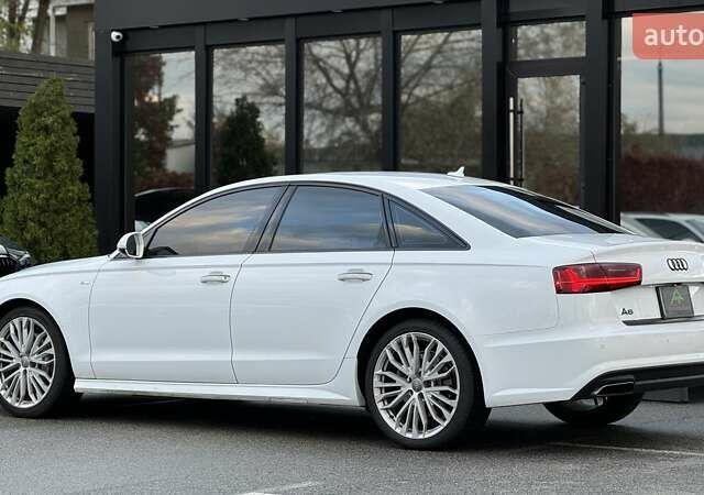 Ауді А6 2017 у Києві на Automoto.ua Білий Ауді А6, об'ємом двигуна 1.98 л та пробігом 142 тис. км за 17500 $, фото 4 на Automoto.ua