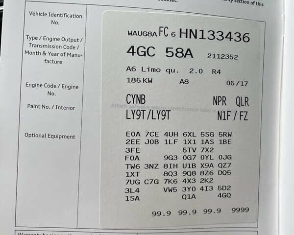 Черный Ауди А6, объемом двигателя 1.98 л и пробегом 165 тыс. км за 18500 $, фото 21 на Automoto.ua