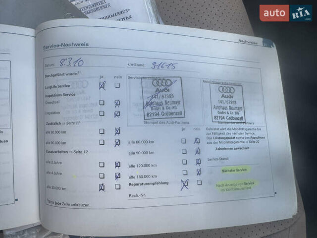 Черный Ауди А6, объемом двигателя 1.9 л и пробегом 280 тыс. км за 5200 $, фото 13 на Automoto.ua