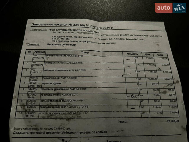 Черный Ауди А6, объемом двигателя 3 л и пробегом 317 тыс. км за 18000 $, фото 8 на Automoto.ua