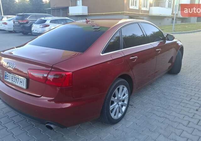 Ауди А6 2013 в Полтаве на Automoto.ua Красный Ауди А6, объемом двигателя 1.98 л и пробегом 203 тыс. км за 13800 $, фото 1 на Automoto.ua