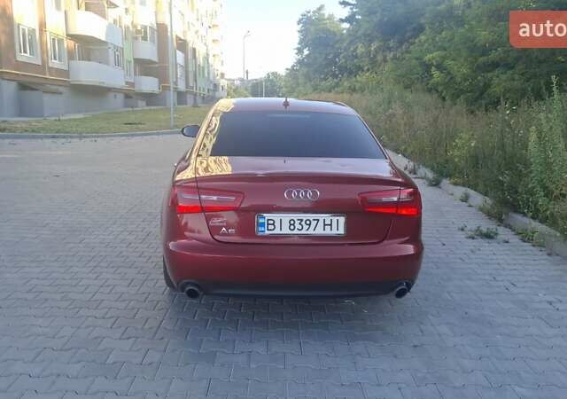 Ауди А6 2013 в Полтаве на Automoto.ua Красный Ауди А6, объемом двигателя 1.98 л и пробегом 203 тыс. км за 13800 $, фото 4 на Automoto.ua