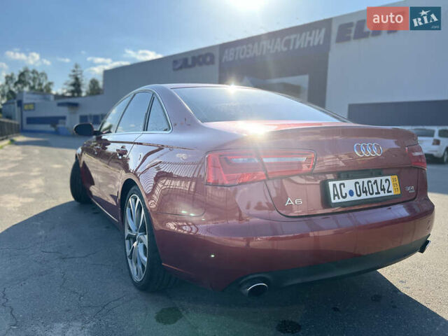Ауди А6 2013 в Чернигове на Automoto.ua Красный Ауди А6, объемом двигателя 3 л и пробегом 111 тыс. км за 16850 $, фото 1 на Automoto.ua