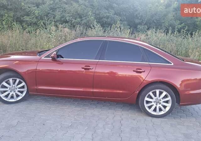 Ауди А6 2013 в Полтаве на Automoto.ua Красный Ауди А6, объемом двигателя 1.98 л и пробегом 203 тыс. км за 13800 $, фото 8 на Automoto.ua