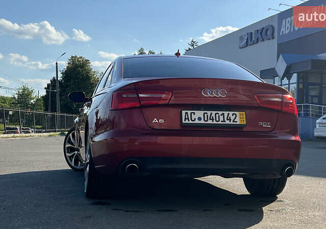 Ауди А6 2013 в Чернигове на Automoto.ua Красный Ауди А6, объемом двигателя 3 л и пробегом 111 тыс. км за 16850 $, фото 5 на Automoto.ua
