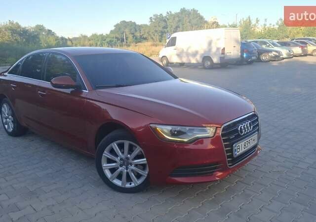 Ауди А6 2013 в Полтаве на Automoto.ua Красный Ауди А6, объемом двигателя 1.98 л и пробегом 203 тыс. км за 13800 $, фото 2 на Automoto.ua