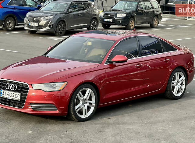 Червоний Ауді А6, об'ємом двигуна 2 л та пробігом 214 тис. км за 12000 $, фото 1 на Automoto.ua