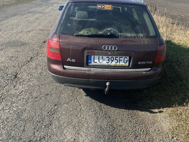 Красный Ауди А6, объемом двигателя 2.5 л и пробегом 371 тыс. км за 2000 $, фото 2 на Automoto.ua