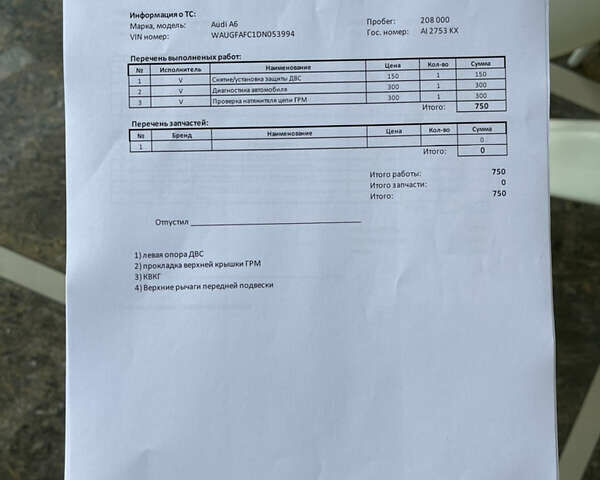 Сірий Ауді А6, об'ємом двигуна 1.98 л та пробігом 222 тис. км за 15000 $, фото 15 на Automoto.ua