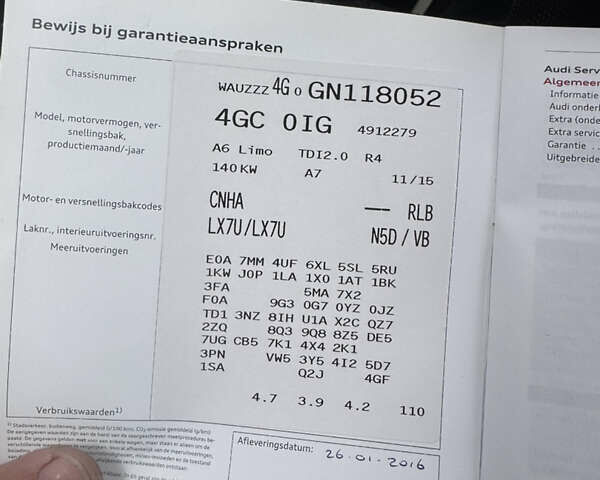 Ауді А6 2015 у Виноградове на Automoto.ua Сірий Ауді А6, об'ємом двигуна 2 л та пробігом 181 тис. км за 20400 $, фото 70 на Automoto.ua