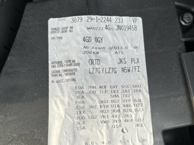 Сірий Ауді А6, об'ємом двигуна 3 л та пробігом 270 тис. км за 28500 $, фото 38 на Automoto.ua
