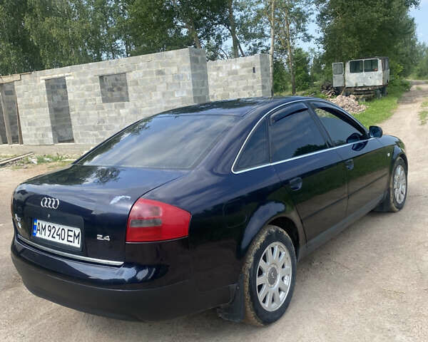 Синий Ауди А6, объемом двигателя 2.4 л и пробегом 222 тыс. км за 3500 $, фото 3 на Automoto.ua