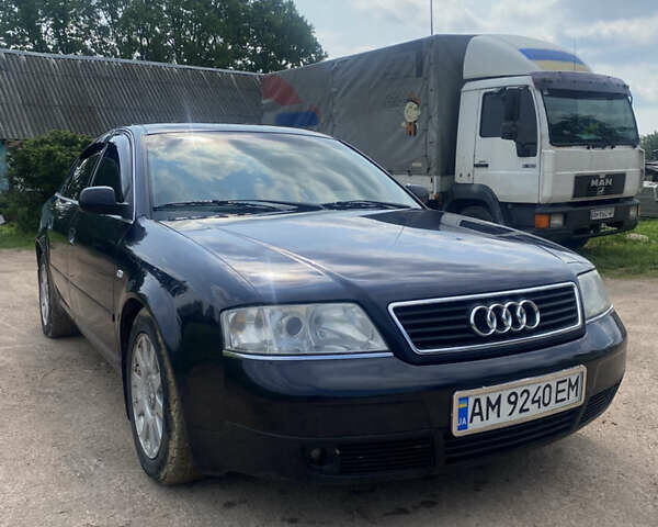 Синий Ауди А6, объемом двигателя 2.4 л и пробегом 222 тыс. км за 3500 $, фото 2 на Automoto.ua