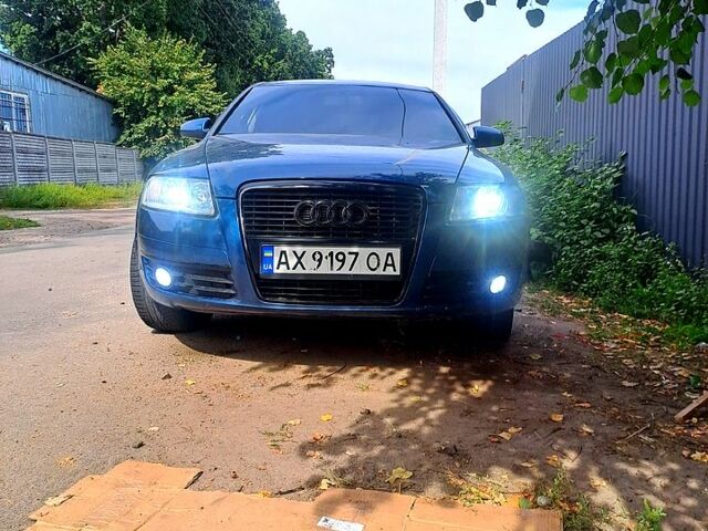 Синий Ауди А6, объемом двигателя 2.4 л и пробегом 314 тыс. км за 7000 $, фото 2 на Automoto.ua