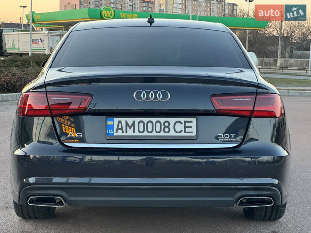 Синий Ауди А6, объемом двигателя 3 л и пробегом 105 тыс. км за 26000 $, фото 1 на Automoto.ua