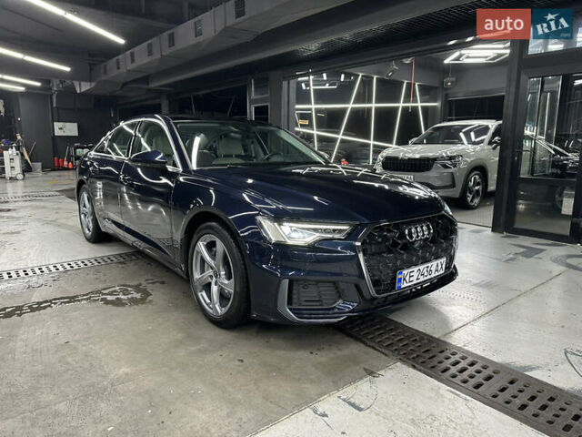 Ауді А6 2024 у Дніпро (Дніпропетровську) на Automoto.ua Синій Ауді А6, об'ємом двигуна 1.98 л та пробігом 8 тис. км за 43000 $, фото 1 на Automoto.ua