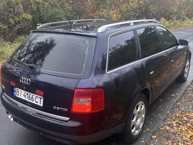 Синий Ауди А6, объемом двигателя 2.5 л и пробегом 366 тыс. км за 4800 $, фото 1 на Automoto.ua
