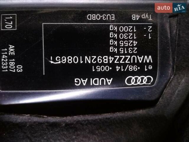 Ауди А6 2002 в Кропивницком (Кировограде) на Automoto.ua Синий Ауди А6, объемом двигателя 2.5 л и пробегом 310 тыс. км за 6800 $, фото 7 на Automoto.ua
