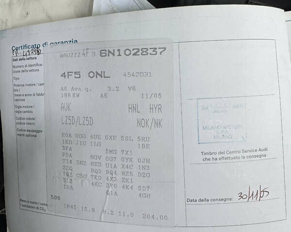 Синий Ауди А6, объемом двигателя 3.2 л и пробегом 238 тыс. км за 6300 $, фото 98 на Automoto.ua