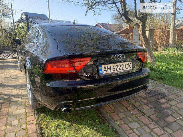 Черный Ауди A7 Sportback, объемом двигателя 3 л и пробегом 168 тыс. км за 18222 $, фото 4 на Automoto.ua