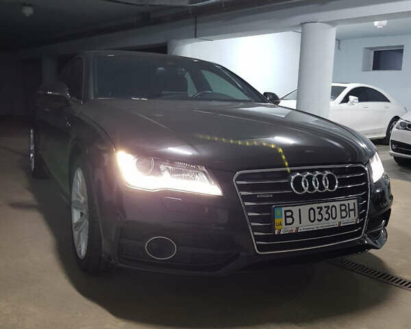 Черный Ауди A7 Sportback, объемом двигателя 3 л и пробегом 115 тыс. км за 21700 $, фото 1 на Automoto.ua