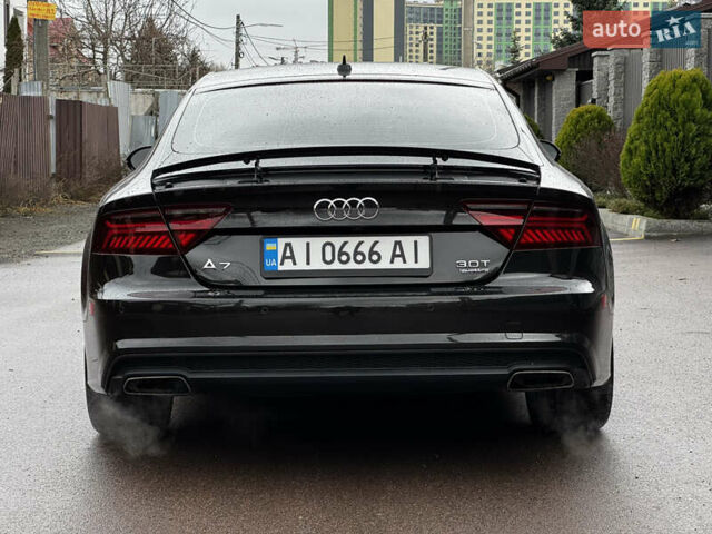 Черный Ауди A7 Sportback, объемом двигателя 3 л и пробегом 137 тыс. км за 23500 $, фото 4 на Automoto.ua