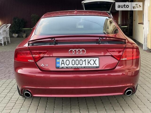 Красный Ауди A7 Sportback, объемом двигателя 2.8 л и пробегом 195 тыс. км за 15500 $, фото 11 на Automoto.ua