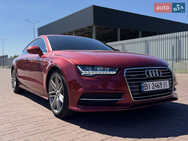 Красный Ауди A7 Sportback, объемом двигателя 3 л и пробегом 155 тыс. км за 18900 $, фото 1 на Automoto.ua