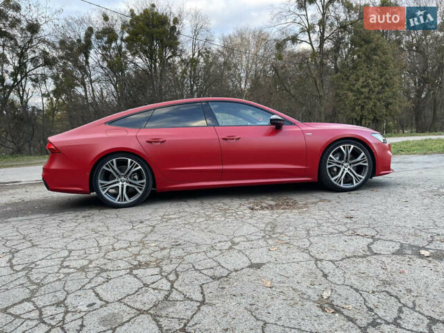 Красный Ауди A7 Sportback, объемом двигателя 3 л и пробегом 45 тыс. км за 57300 $, фото 2 на Automoto.ua