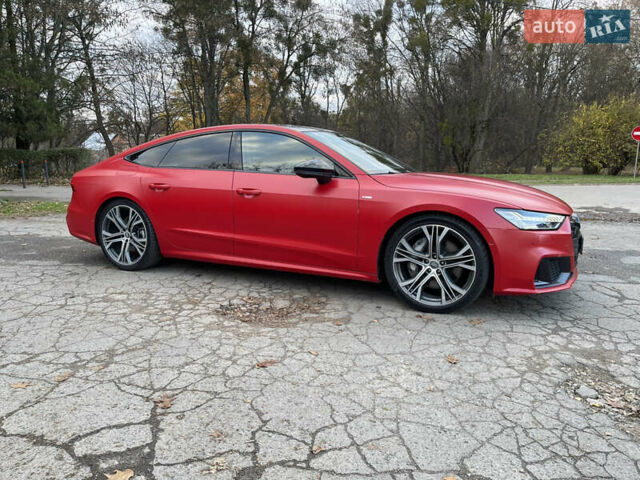 Красный Ауди A7 Sportback, объемом двигателя 3 л и пробегом 45 тыс. км за 57300 $, фото 1 на Automoto.ua
